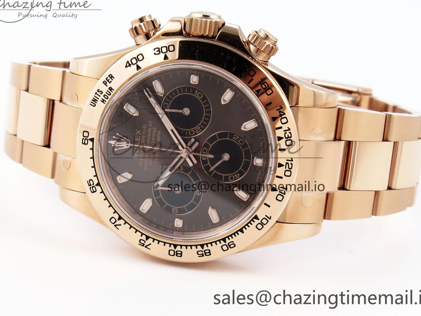 MiroTime 0302 Daytona 116505 KING 1:1 Best Edition Chocolate Dial on RG Bracelet SH OdorResistant 1932
